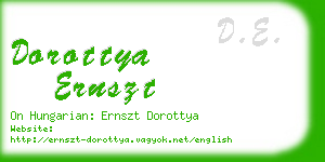 dorottya ernszt business card